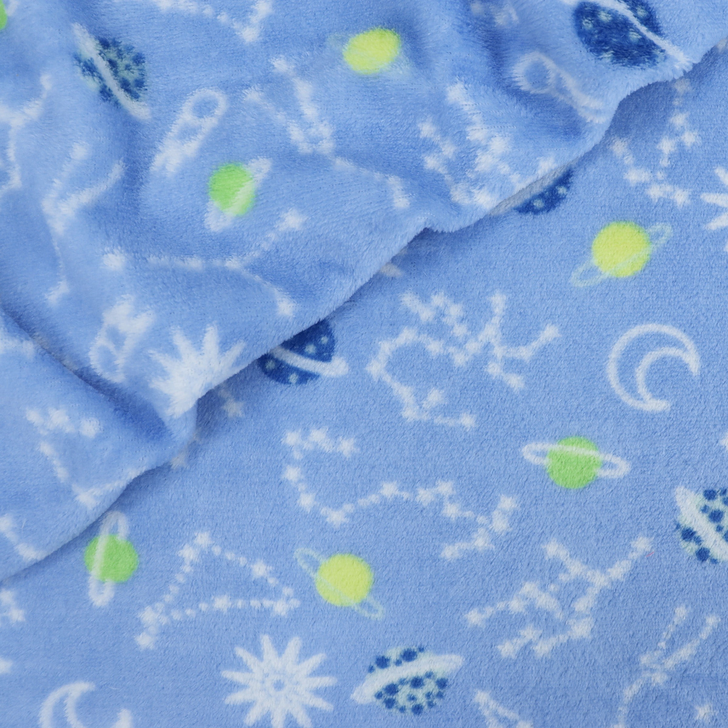 Fleece Espaço Sideral Azul Claro