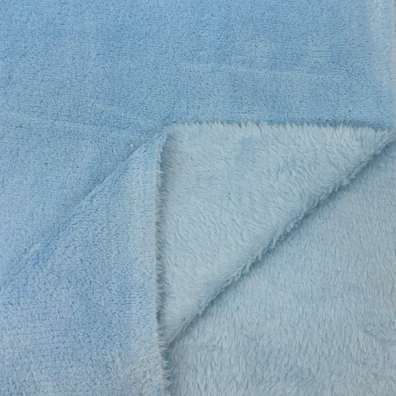 Tecido Ultrasoft Fleece 1m x 1,60m Azul Bebê