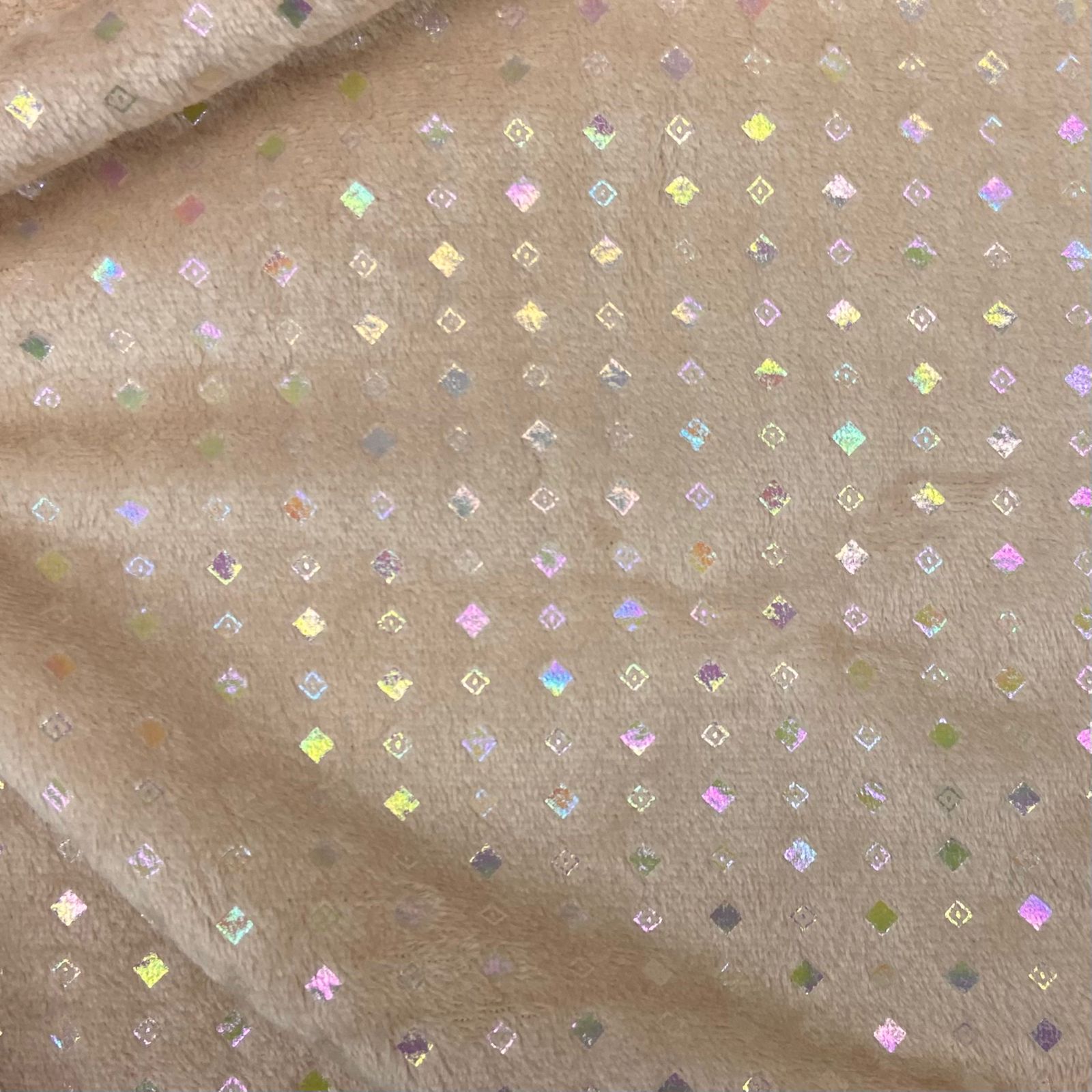Fleece Geometria Bege 