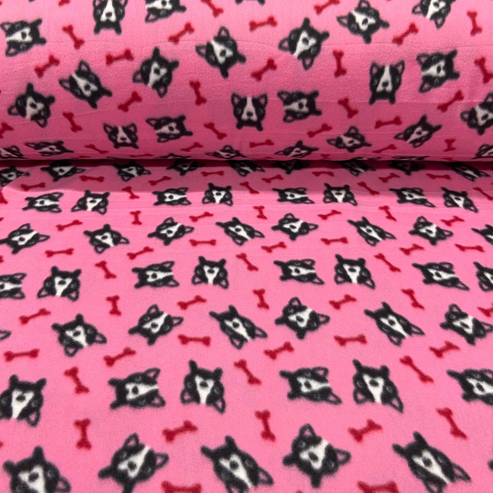 Soft Cães e Ossos Rosa 
