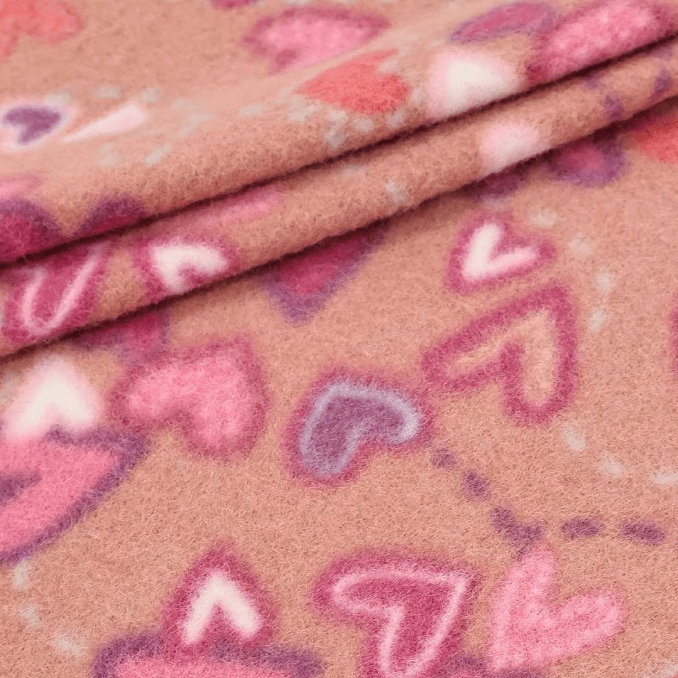 Soft Corações Fundo Laranja 