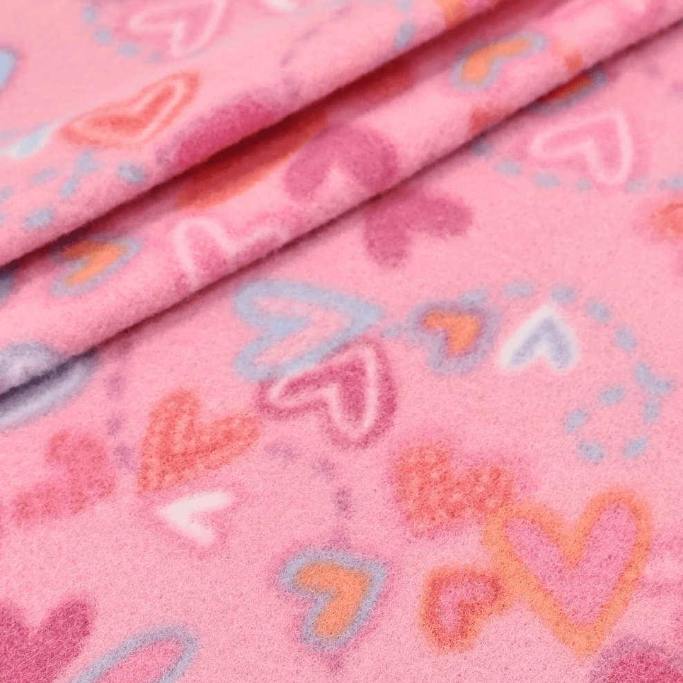 Soft Corações Fundo Rosa