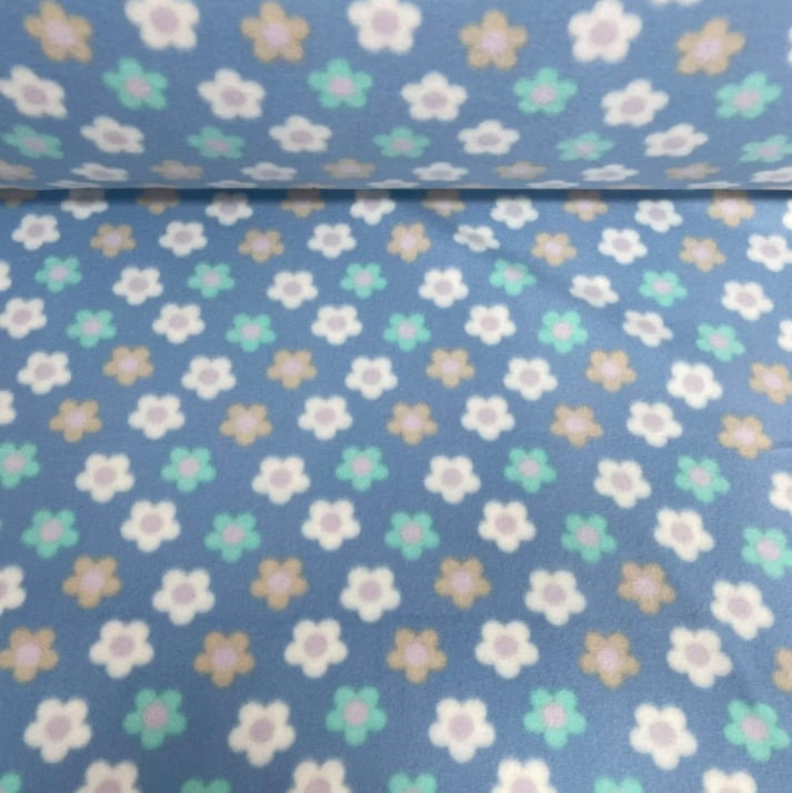 Soft Floral Alegre Fundo Azul