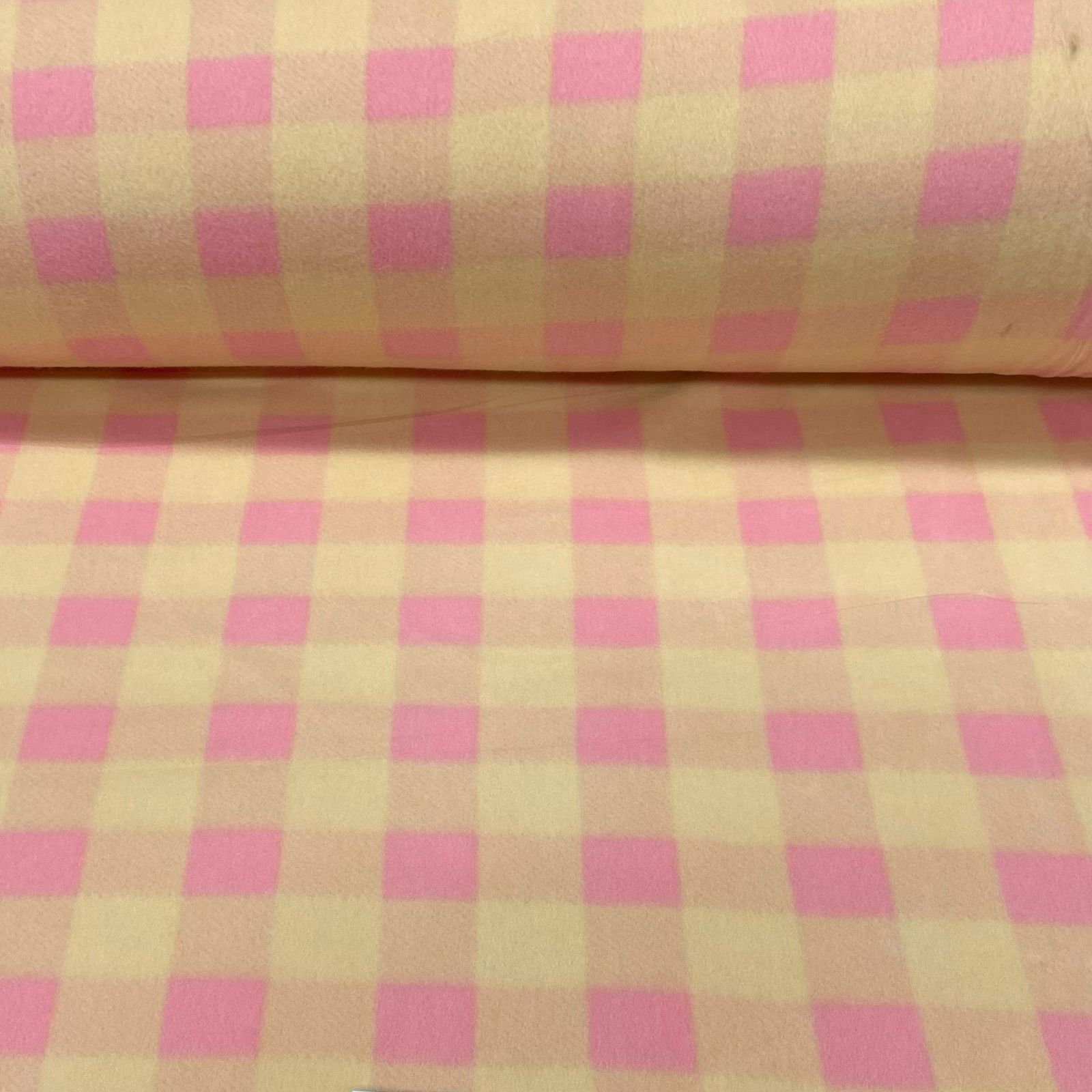 Soft Xadrez Xadrez Bege e Rosa 