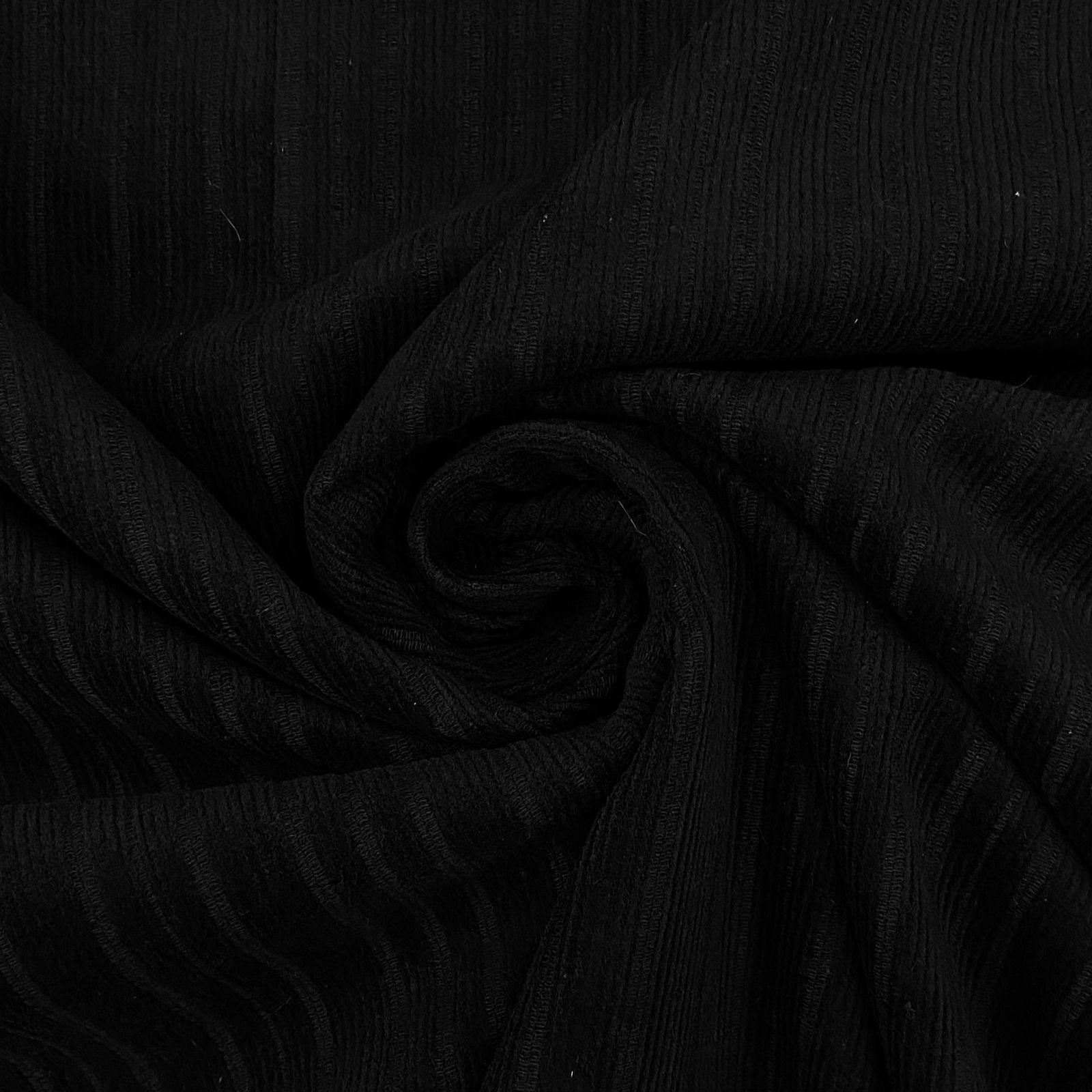 Veludo Cotelê Simples Preto