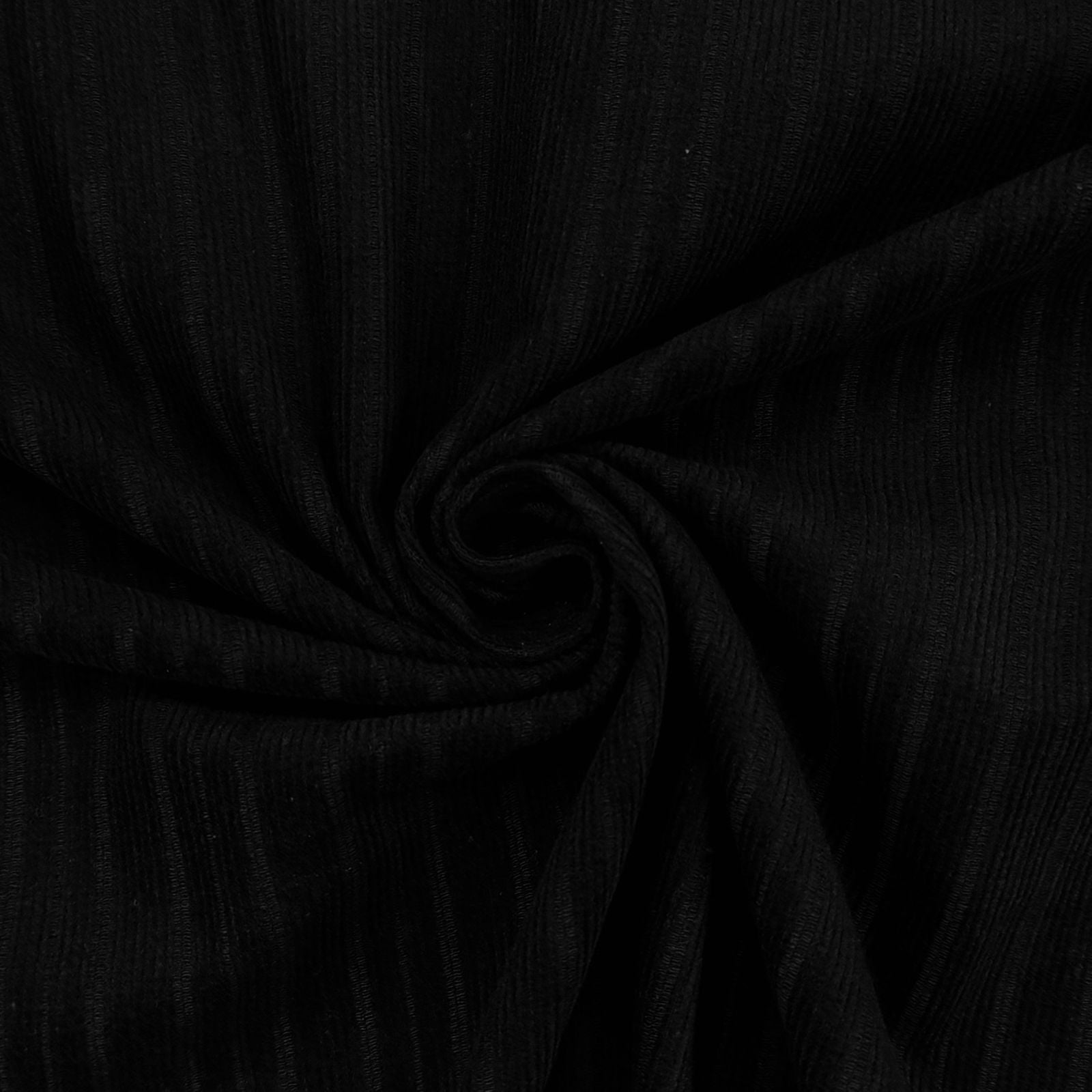 Veludo Cotelê Simples Preto LIVE