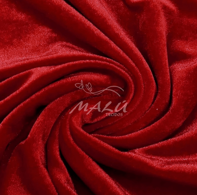 Veludo Cristal Vermelho