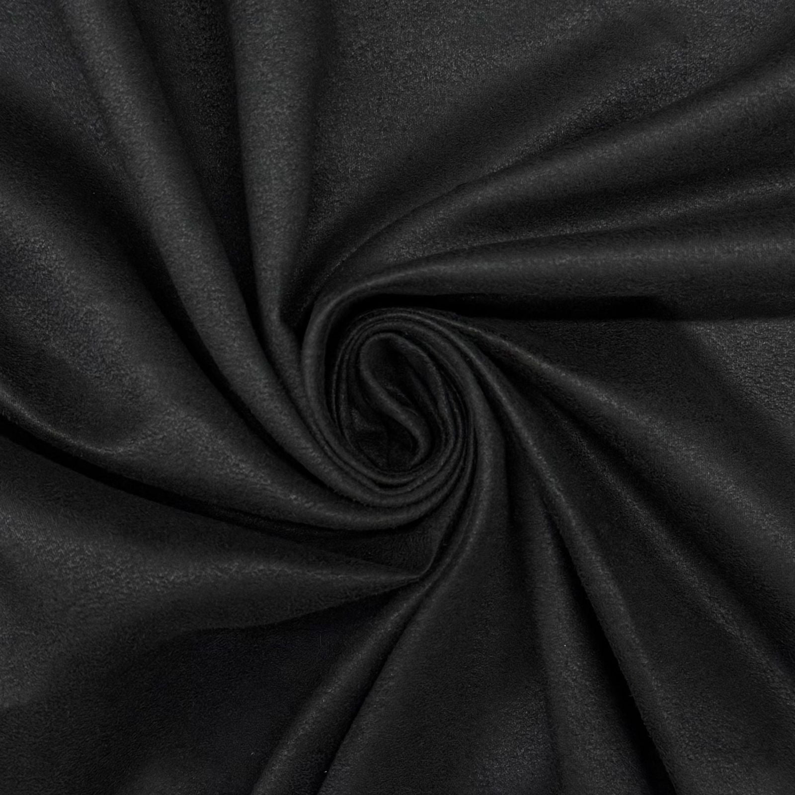 Veludo Suede Camurça Preto 