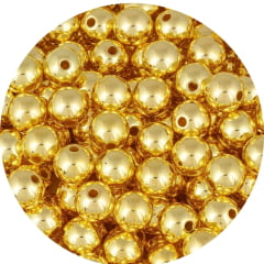 Pérola 12mm Dourado 12un
