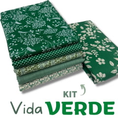 Kit Tricoline Vida Verde 6 Cortes de 50x70cm