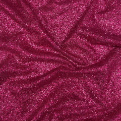 Tule Glitter Pesado  Rosa Pink