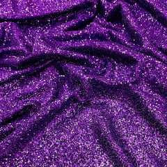 Tule Glitter Pesado Violeta BLACK 