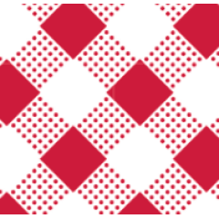 Chitinha Xadrez Diagonal Vermelho RRR