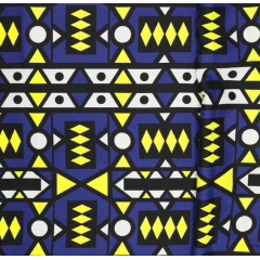 Oxford Africano Geometria Tribal Azul PROMO