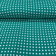 Viscose Petit Poa Verde Tiffany PROMO