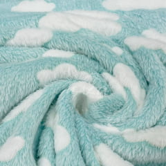 Fleece Relevo Nuvem Verde Água APOCALIPSE