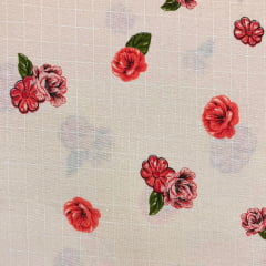 Linhão de Toalha Rústica Floral com Renda APOCALIPSE