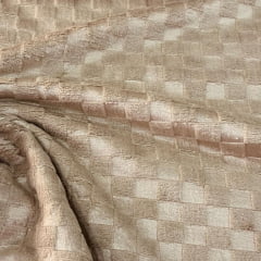 Fleece Quadriculado Bege Camurça APOCALIPSE