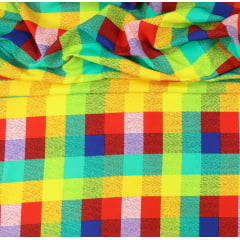Tricoline Fake Patchwork Colorido  APOCALIPSE