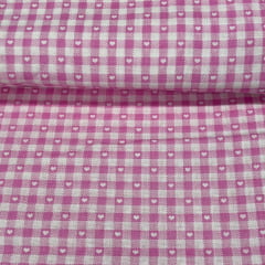Chitinha Xadrez Coração Rosa RRR