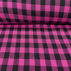 Flanela Xadrez Pink Médio FOGUEIRA