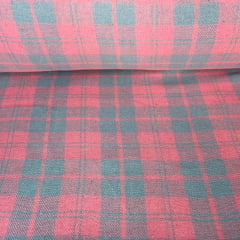 Flanela Xadrez Rosa e Azul Pastel RRR