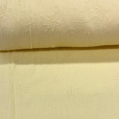 Crepe de Algodão Amarelinho Botanica DOMINGO