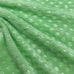Fleece Petit Poa Verde Limão DOMINGO