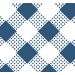 Chita Xadrez Diagonal Azul RRR