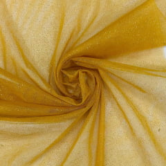 Tule Glitter Amarelo Canário RRR