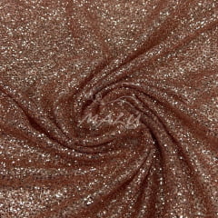 Tule Glitter Pesado Rosê LIVE