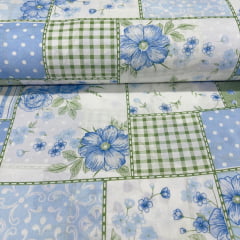 Tergal Patchwork Azul LIVE