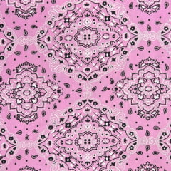 Tricoline Bandana Rosa Médio LIQUIDA