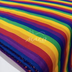  Tricoline Listrado Colorido LGBT LIQUIDA