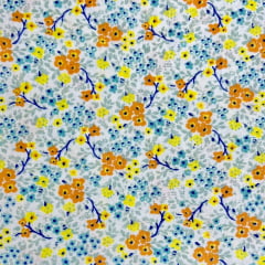 Tricoline Flores Amarelas Pintura LIQUIDA