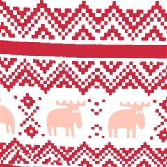 Soft Alce Branco e Vermelho FAVORITO 