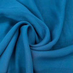 Musseline Chiffon Azul Petróleo FAVORITO 