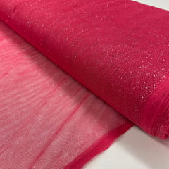Tule Glitter Goiaba RRR