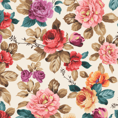 CORTE 0,80x1,50m Tricoline Floral Belíssimo  CORTE 0,80x1,50m Tricoline Floral Belíssimo