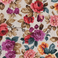 CORTE 0,80x1,50m Tricoline Floral Belíssimo 