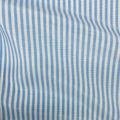 Tricoline Fio Tinto Listrado Azul Bebê LIVE Tricoline Fio Tinto Listrado Azul Bebê LIVE