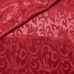 Cetim Brocado Arabesco Vermelho LIVE