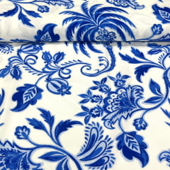 CORTE 0,75 X 1,50m Viscose Palmeira Azul CORTE 0,75 X 1,50m Viscose Palmeira Azul