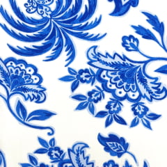 CORTE 0,75 X 1,50m Viscose Palmeira Azul