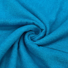 CORTE 0,70 X 1,40m Atoalhado de Algodão Azul Turquesa 