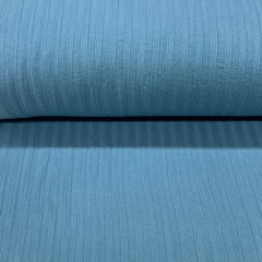 Crepe de Algodão Liso Jeans Maquinetado BLACK