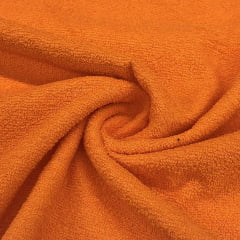 CORTE 0,60x1,40m Atoalhado de Algodão Laranja