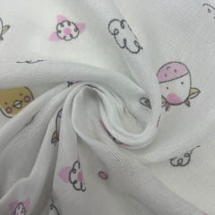 Fralda Dupla Vaquinha e seus Amigos 80x80cm FIND 