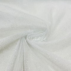 Tule Glitter Branco RRR Tule Glitter Branco RRR