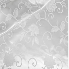 Cetim Brocado Arabesco Branco RRR Cetim Brocado Arabesco Branco RRR